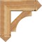 Ekena Millwork Westlake Arts and Crafts Rough Sawn Bracket w/ Offset Brace, Western Red Cedar, 8"W x 24"D x 24"H BKT0806X24X24WTL03RWR - alternate 3